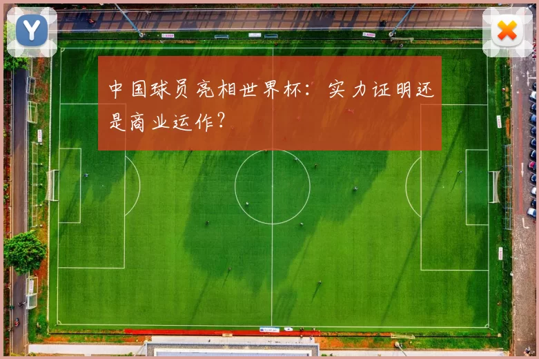 中国球员亮相世界杯：实力证明还是商业运作？